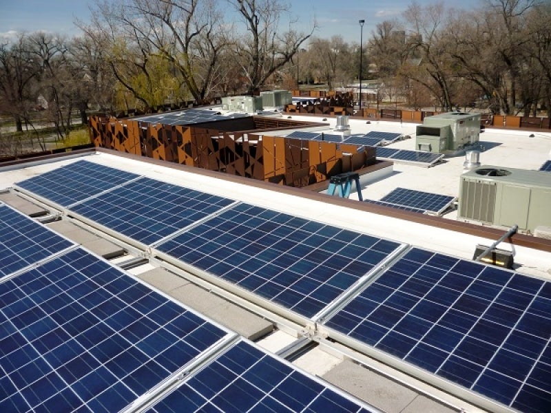 13kW Grid Tied Solar ballasted mount