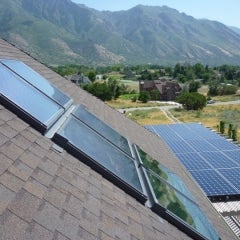  5KW SunPower Solar Array on a custom pergola in Alpine Utah