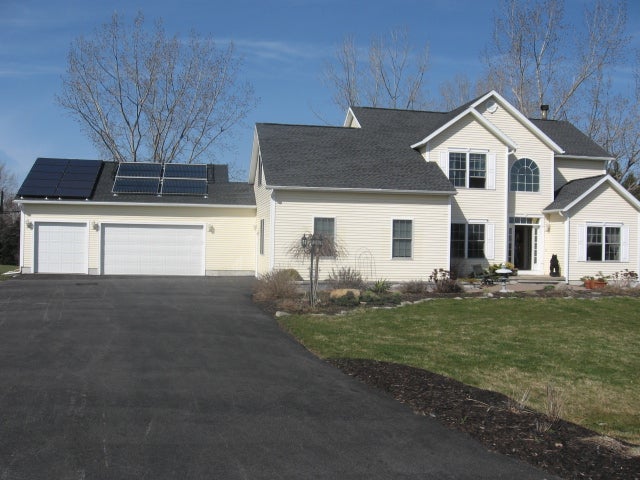 solar collectors to provide hot water and radiant heat