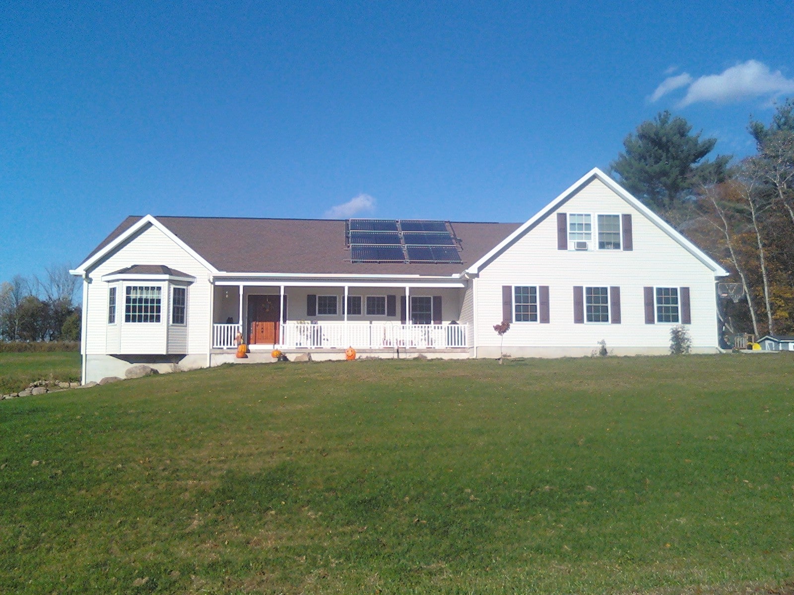 Another 6 collector system with pool heat