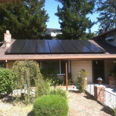 All black solar modules with Enphase micro-inverters. (Pleasant Hill)