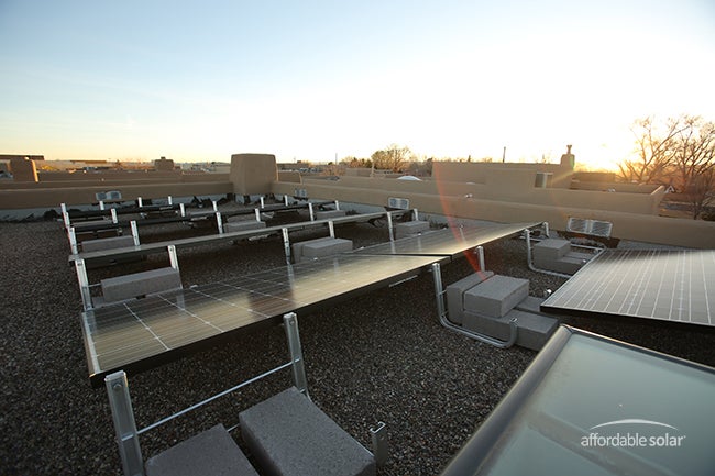 Flat Roof Solar Installation