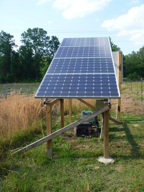 Solar well for mellons and goats