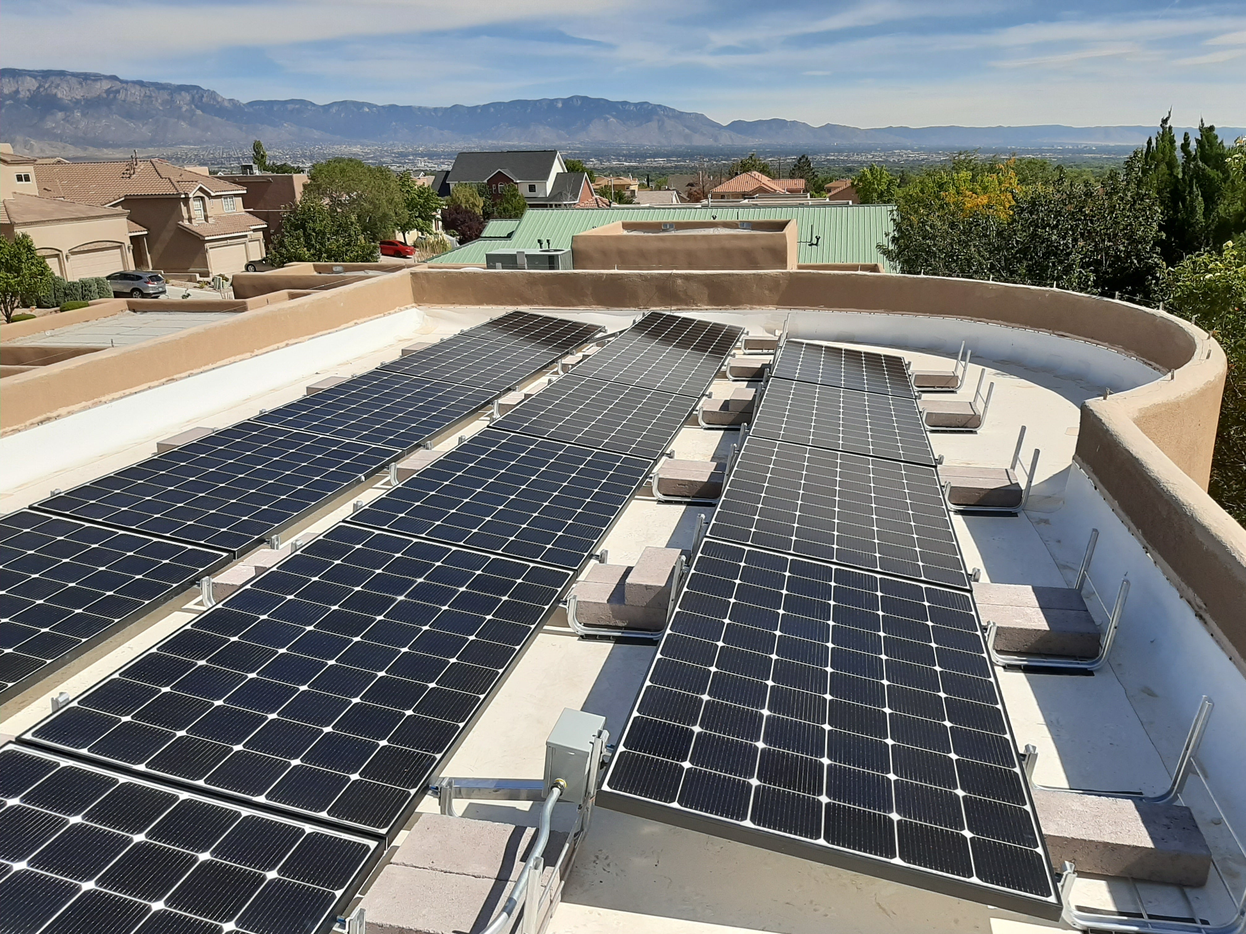 Foot Roof Solar Panel Installation, Albuquerque