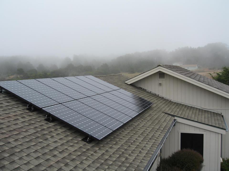 Proof that solar works in the fog at Mendocino Coast 