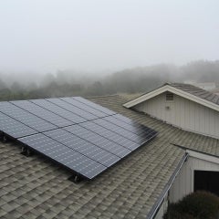 Proof that solar works in the fog at Mendocino Coast 
