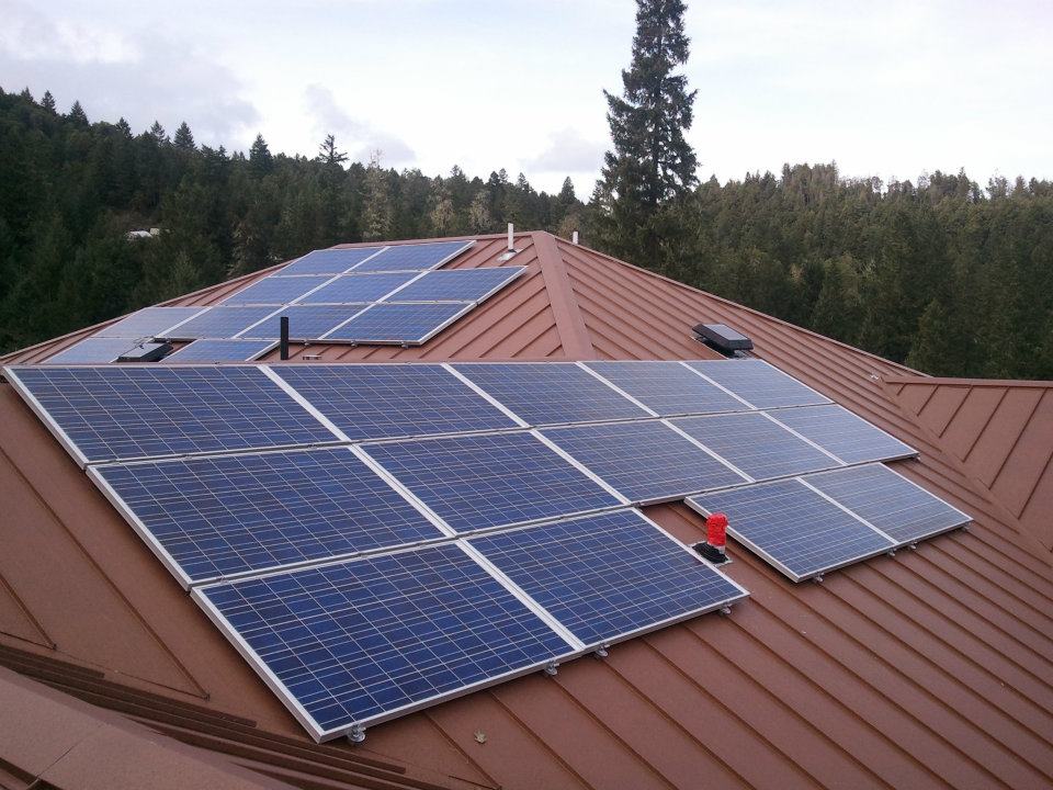 Residential solar PV array 