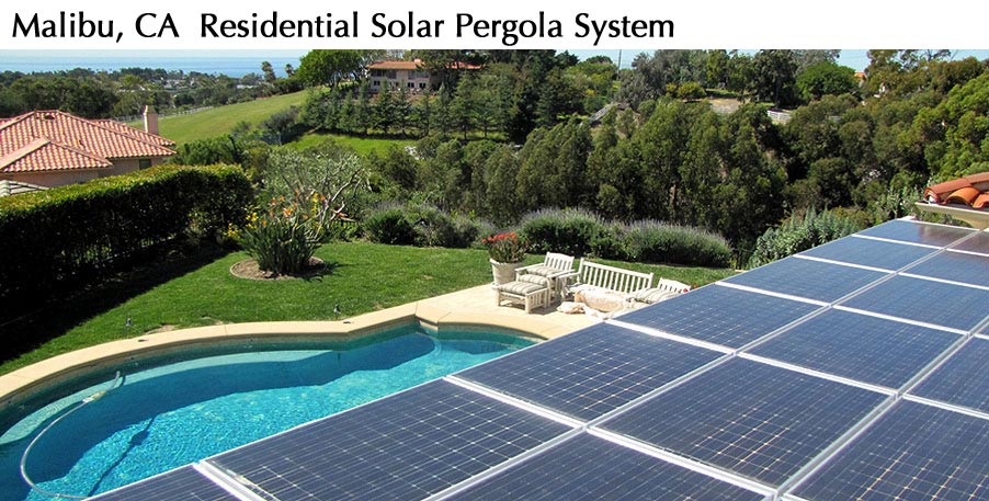 residential Pergola solar shade structure