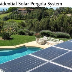 residential Pergola solar shade structure