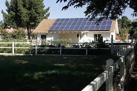 5 kW solar array. Roof Mount with battery backup