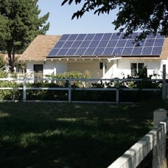 5 kW solar array. Roof Mount with battery backup