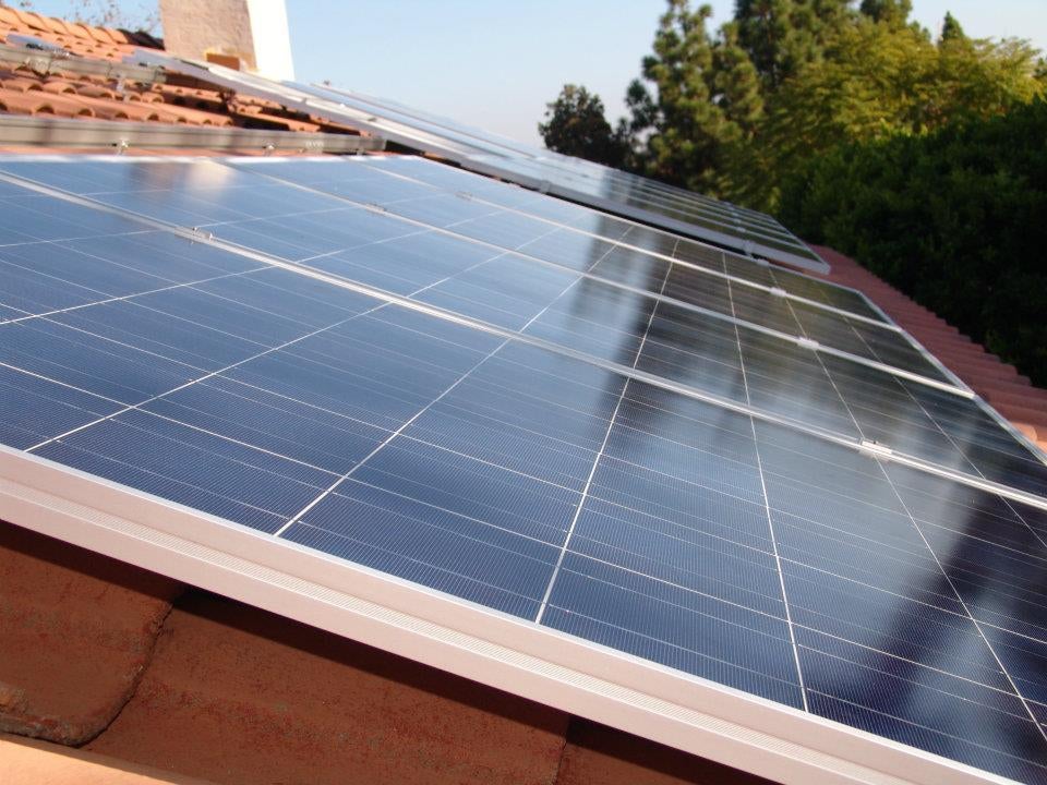 Roof mounted solar on Concrete "Spanish" or "S-Tile" Tile" Roof