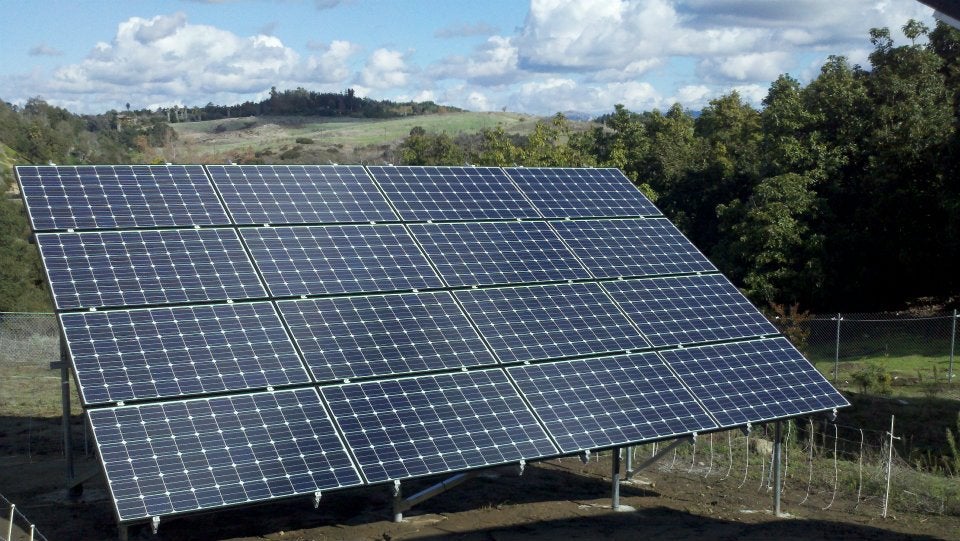 Ground Mounted Solar Installation â€” at North County, San Diego