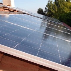 Roof mounted solar on Concrete "Spanish" or "S-Tile" Tile" Roof
