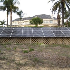 Residential solar PV array 