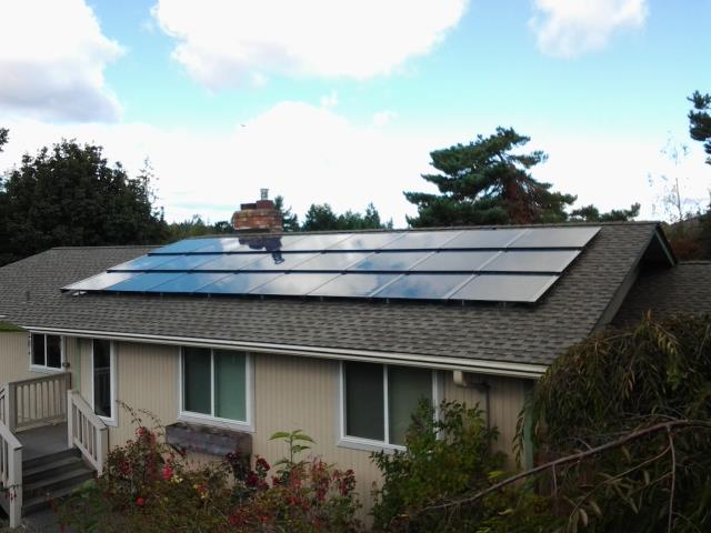 Solar system with 24 Silicon Energy PV modules in Lacey, WA