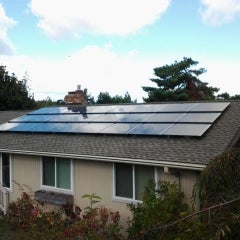 Solar system with 24 Silicon Energy PV modules in Lacey, WA