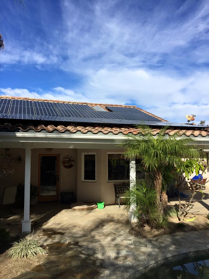9.1 kW solar electrical system in Valley Center, California