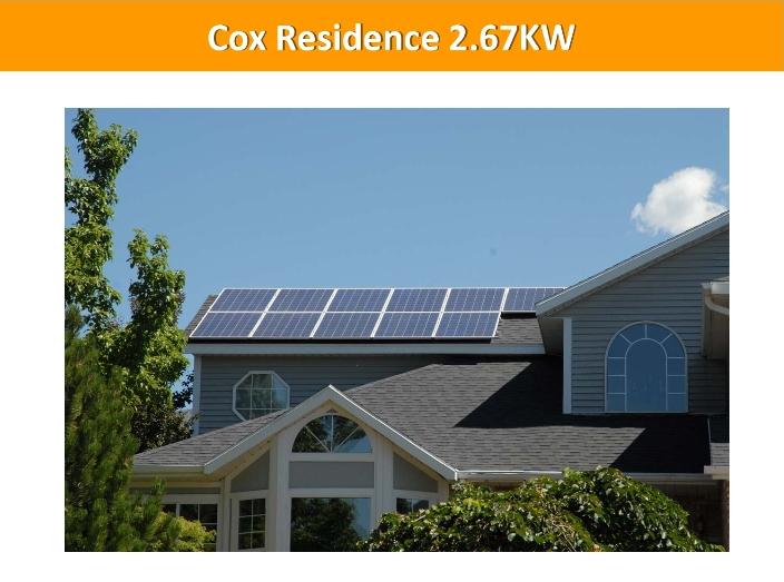 Cox Residence 2.67KW