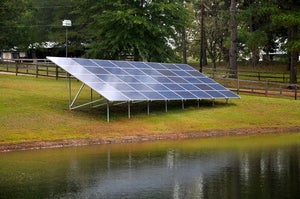 This 10Kw ground mount system is off-grid capable