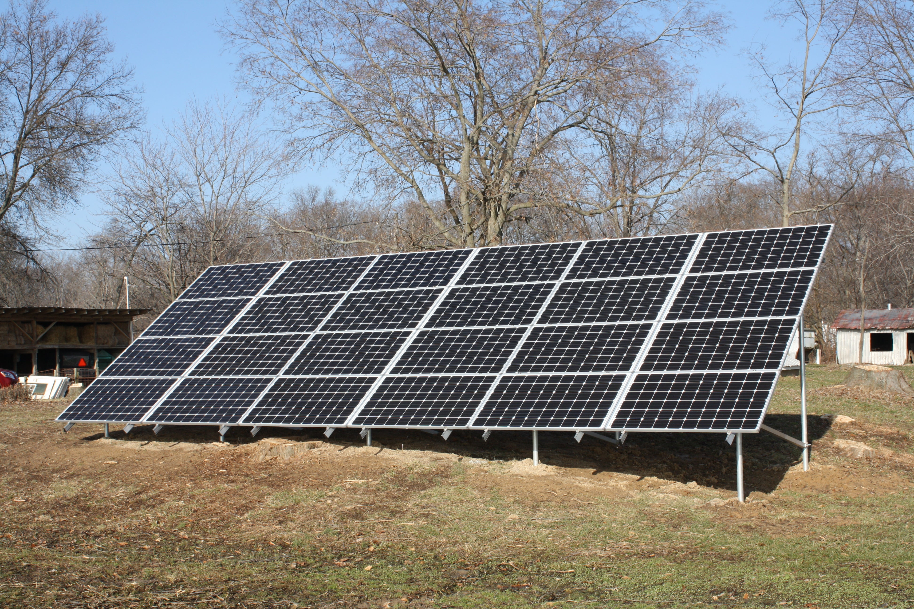 6.72 kW (DC) Solar PV Ground-Mount Array