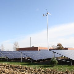 Hybrid 41 kW Solar PV & 10 kW Bergey Wind Turbine 