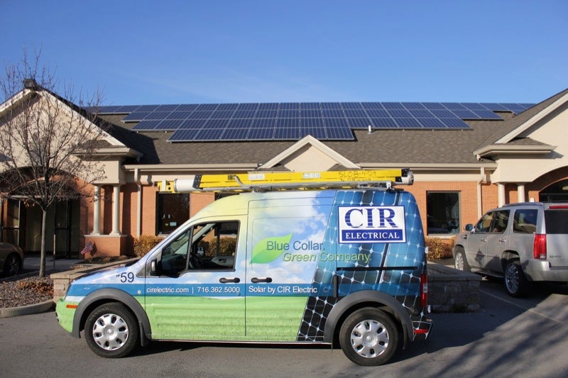 CIR Solar installation at Natale office Building, Clarence NY