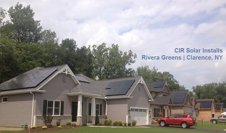 CIR Solar installation @ Rivera Greens, Clarence NY