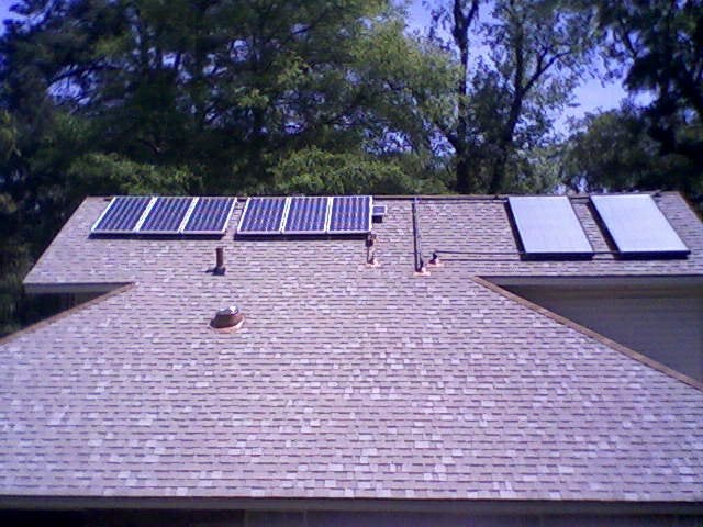 Dual Solar PV electric and solar hot water system