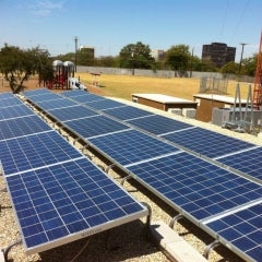Commercial solar PV array 