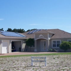  5040 watt solar PV system installed in Flagler Beach, FL