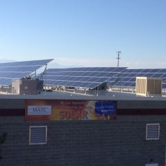 Commercial solar PV array 