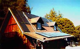 Solar electric PV system on barn and outbuildings
