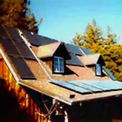 Solar electric PV system on barn and outbuildings