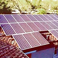 Residential solar PV array 