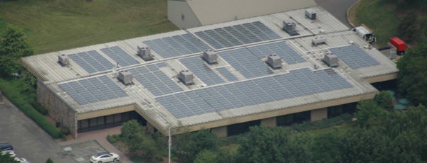 110 kW commercial PV array at Quick Chek Corporate Headquarters 