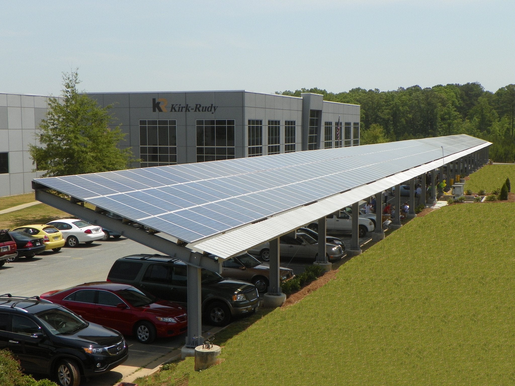 100 KW Commercial Solar Car Canopy in Woodstock, GA