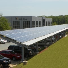 100 KW Commercial Solar Car Canopy in Woodstock, GA