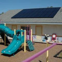 Roof mounted solar installation