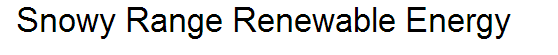 Snowy Range Renewable Energy Llc logo