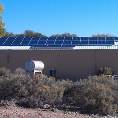 Roof mounted solar installation