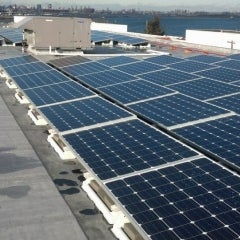 Commercial solar PV array 