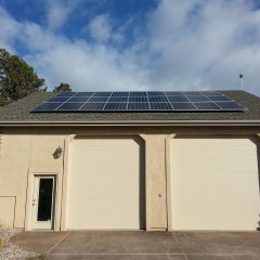 Roof install over a garage