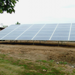 8.1 kW ground mounted solar array