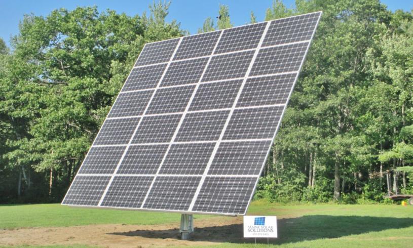 Twenty-Four Panel AllSun Tracker Solar Electric System in Harrison