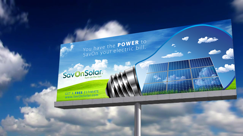 SavOn Solar Bill Board