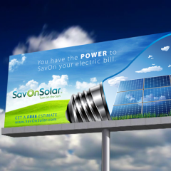 SavOn Solar Bill Board