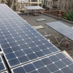 Flat roof install with Micro Inverters