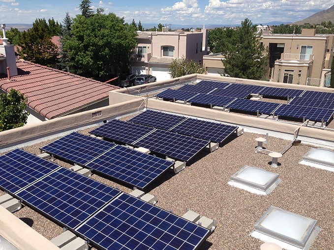 Ballast Mounted Solar Panels - Albuquerque