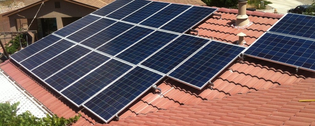 Residential Solar Rooftop Installation on Tile